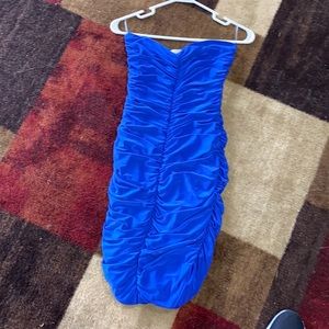 Scrunched mini dress